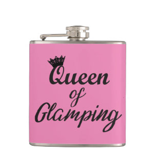 “Queen of Glamping” Hip Flask