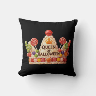 Queen of Halloween Candy Cake Cushion