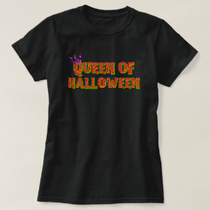 Queen Of Halloween Glitter T-Shirt
