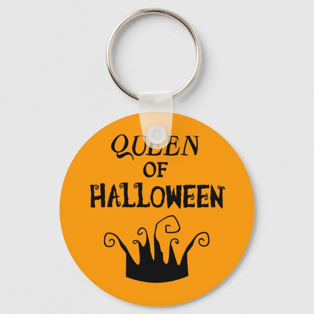 Queen of Halloween Key Ring (Front)