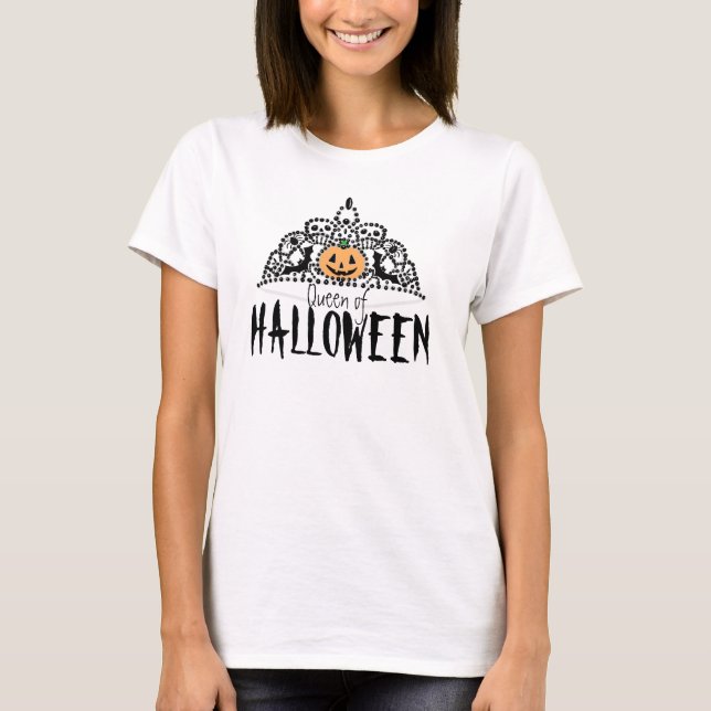 Queen of Halloween- Shirt White (Front)
