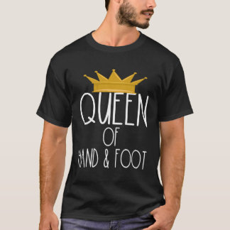 Queen Of Hand And Foot Card Games Game Winner Cham T-Shirt