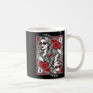 Queen Of Heart Playing Card Coffee Lover Gambling  Mug