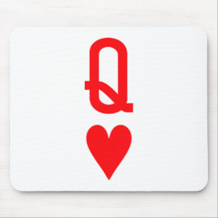 Queen Of Hearts And King Of Hearts Couples Matchin Mouse Pad