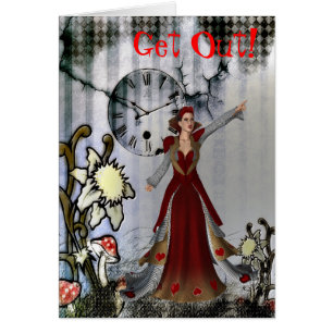 Queen of Hearts Break Up Card