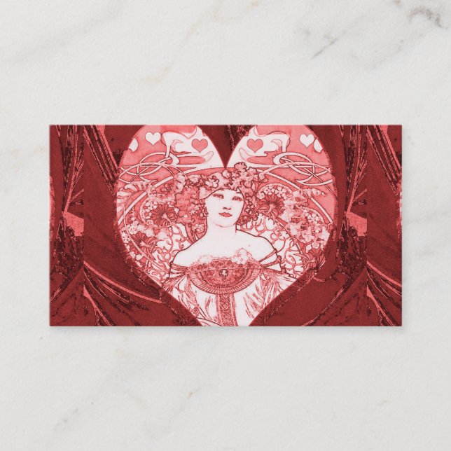 Queen of Hearts Business Card (Front)