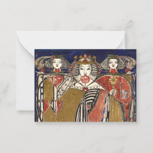 Queen of Hearts by Margaret Macdonald Mackintosh Card