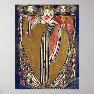 Queen of Hearts by Margaret Macdonald Mackintosh Poster