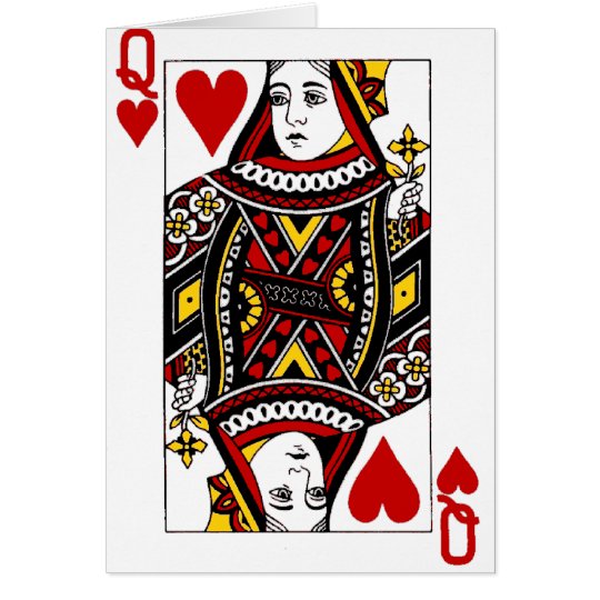 Queen of Hearts Card