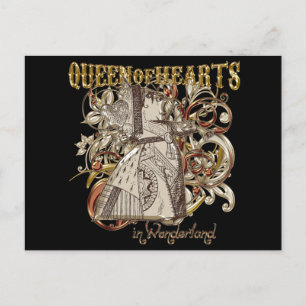 Queen of Hearts Carnivale Style (Gold Version) Postcard