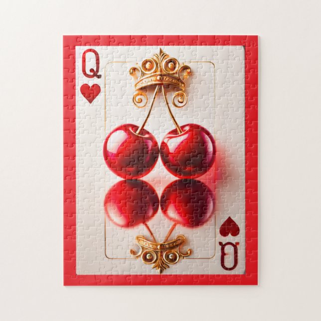 Queen of Hearts: Cherry Royale Jigsaw Puzzle (Vertical)