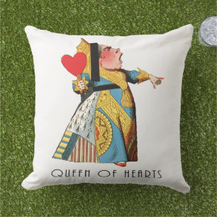 Queen of Hearts Classic Alice and Wonderland Cushion