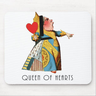 Queen of Hearts Classic Alice and Wonderland Mouse Pad