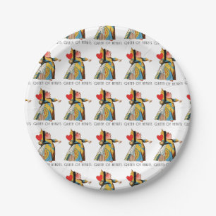 Queen of Hearts Classic Alice and Wonderland Paper Plate