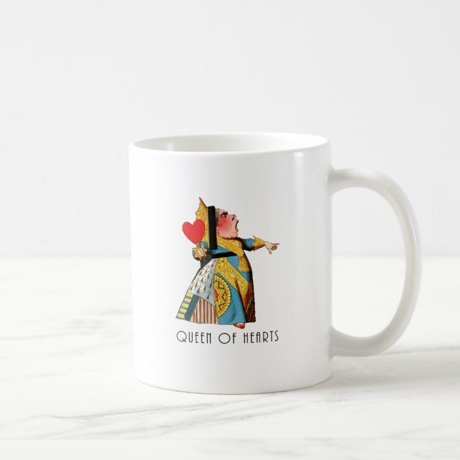Queen of Hearts Classic Alice in Wonderland Coffee Mug (Right)