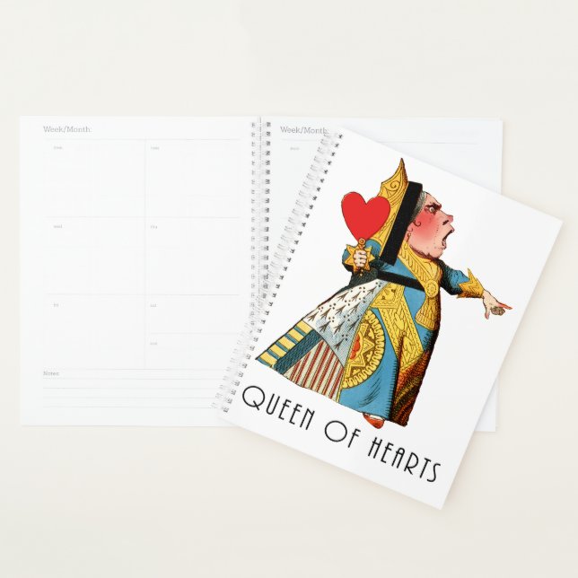 Queen of Hearts Classic Alice in Wonderland Planner (Display)