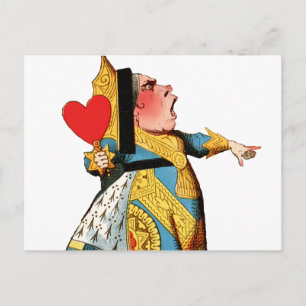 Queen of Hearts Classic Alice in Wonderland Postcard