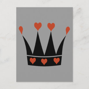 Queen of Hearts Crown Postcard