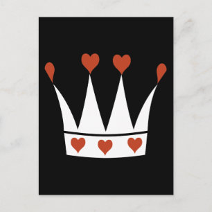 Queen of Hearts Crown Postcard