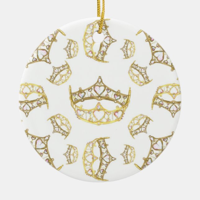 Queen of Hearts Crown Tiara Ornament (Front)