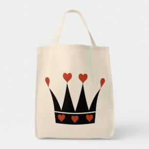 Queen of Hearts Crown Tote Bag