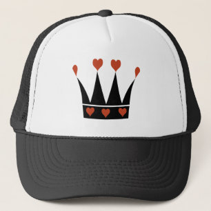 Queen of Hearts Crown Trucker Hat