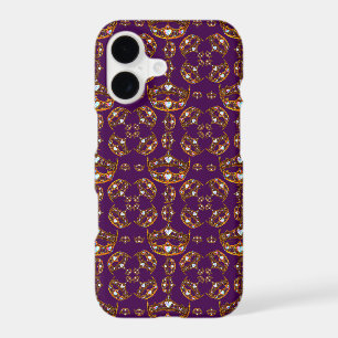 Queen of Hearts crowns & tiaras purple iphone case