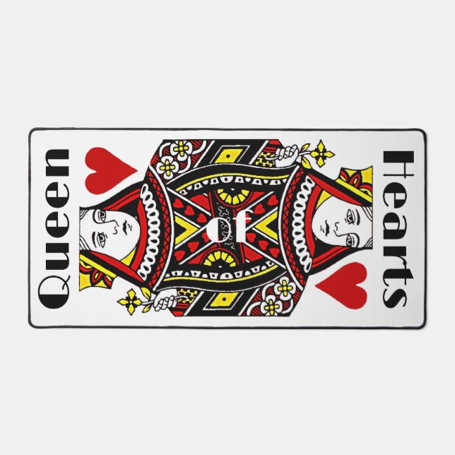 Queen of Hearts Design Desk Mat (Front)