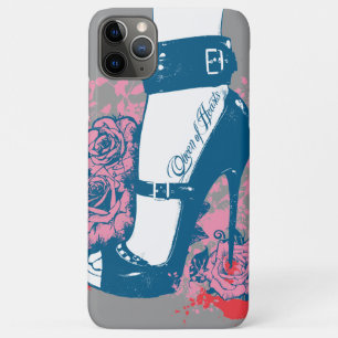 Queen of hearts edgy shoe design iPhone 11 pro max case