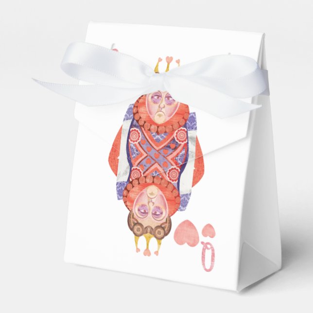 Queen of Hearts Favour Box (Front Side)