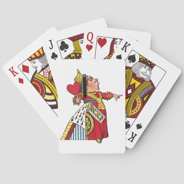 Queen of Hearts from Alice in Wonderland Playing Cards (Back)