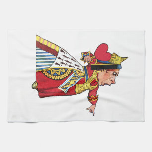 Queen of Hearts from Alice in Wonderland Tea Towel