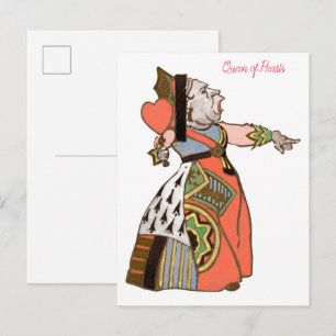 Queen of Hearts from Alice’s in Wonderland Postcard