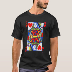 Queen Of Hearts Funny Valentine Day Tee   Poker Pl