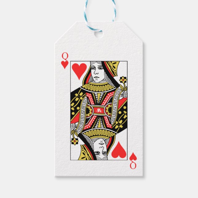 Queen of Hearts Gift Tags (Front)