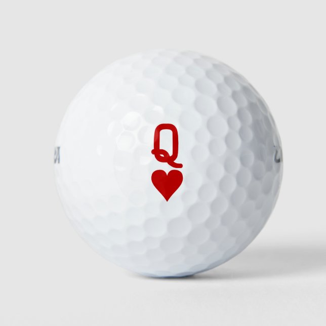 Queen of hearts golf balls (Front)