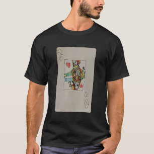 Queen of Hearts Hand drawn Playing Card Xavi Origi T-Shirt