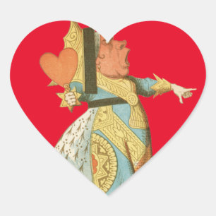 Queen of Hearts Heart Sticker