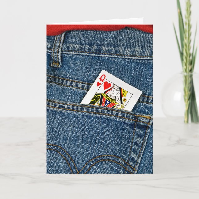 Queen of Hearts Holiday Card (Front)