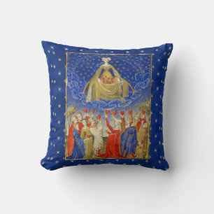 QUEEN OF HEARTS IN STARRY NIGHT Valentines Day Cushion