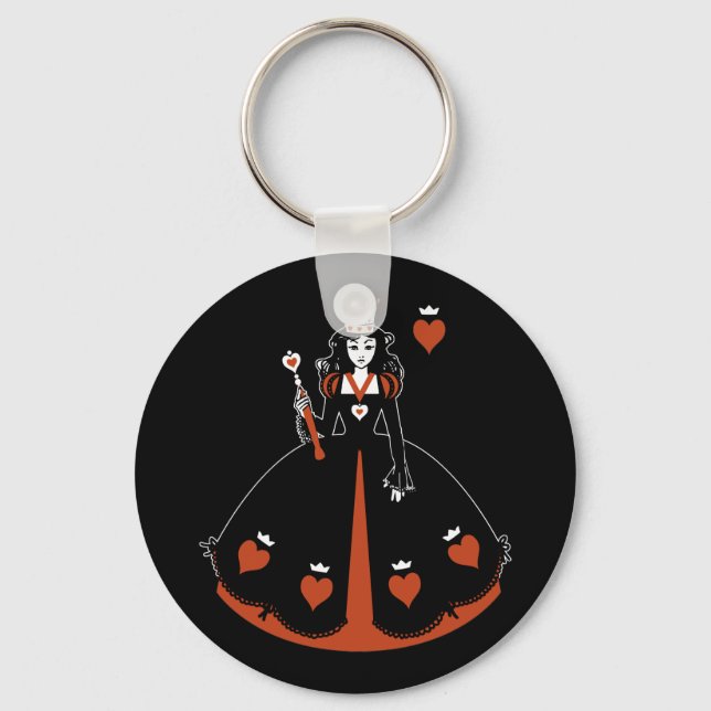 Queen of Hearts Key Ring (Front)
