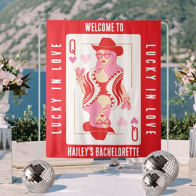 Queen Of hearts Las Vegas Bachelorette Itinerary Tapestry (Creator Uploaded)