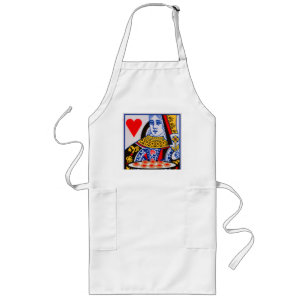 Queen of hearts long apron