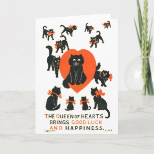 Queen of Hearts, Louis Wain Card