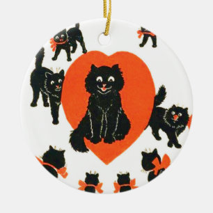 Queen of Hearts, Louis Wain Ceramic Ornament