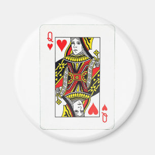 QUEEN OF HEARTS MAGNET