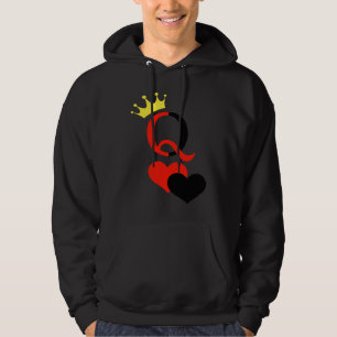 Queen Of Hearts Matching Couple Saint Valentine's Hoodie