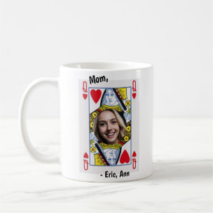 Queen of Hearts Mom Coffee Mug - Personalized Mug