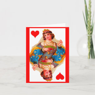 Queen of Hearts Note Card