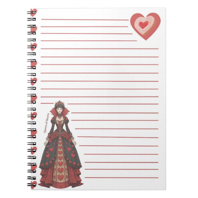 Queen of Hearts Notebook (Front)